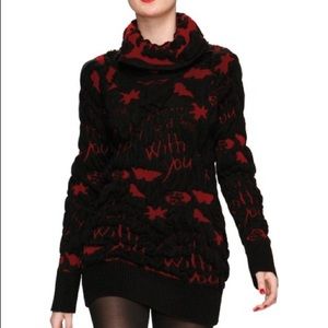 Desigual Turtleneck With You Sweater Dress